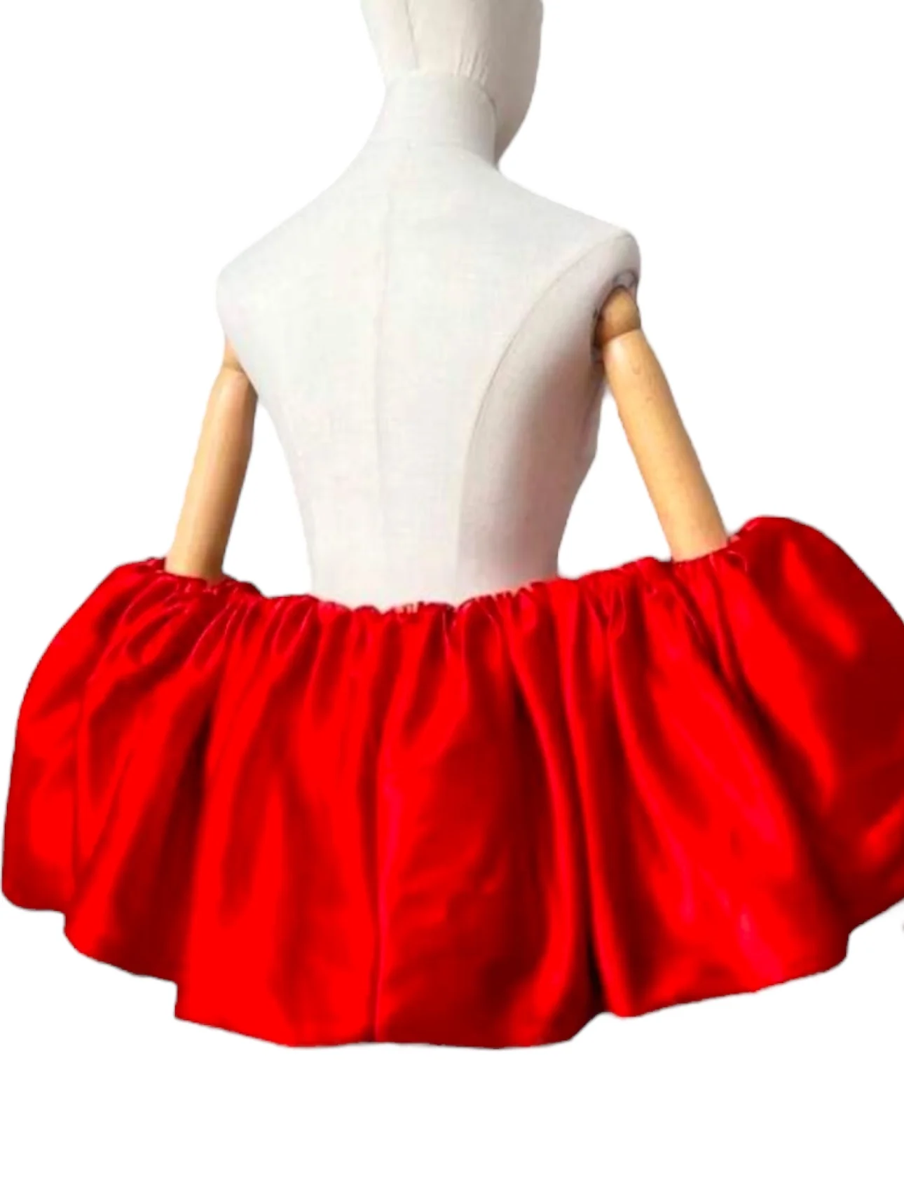 DB0094 Bubble Sleeve Satin Cape - Image 6